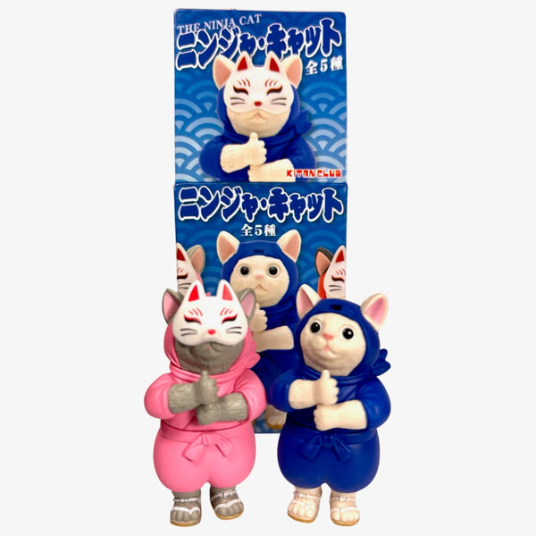 NINJA CAT By Kitan Club In Japan, 2021, 5 Different Colors of Ninja Suits, 2" Tall