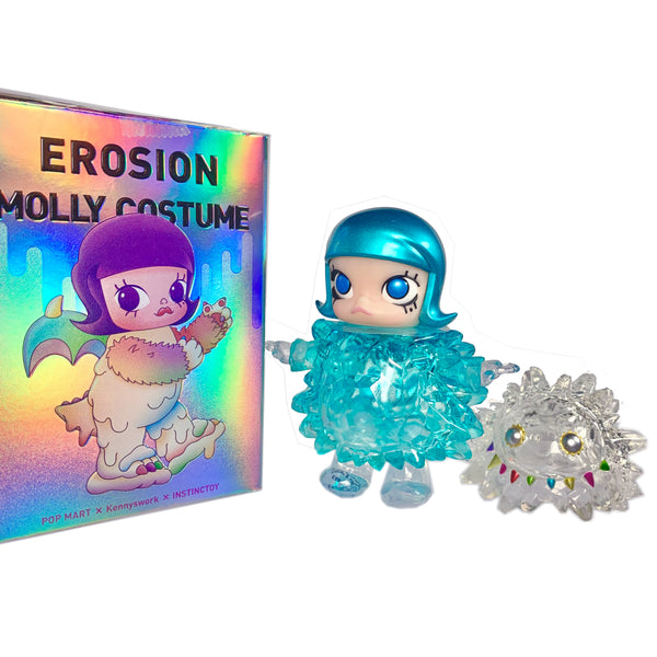 Erosion Molly Costume Series, ICE LIQUID MOLLY, 4" Tall, Molly x Instinctoy, 2021 by Popmart