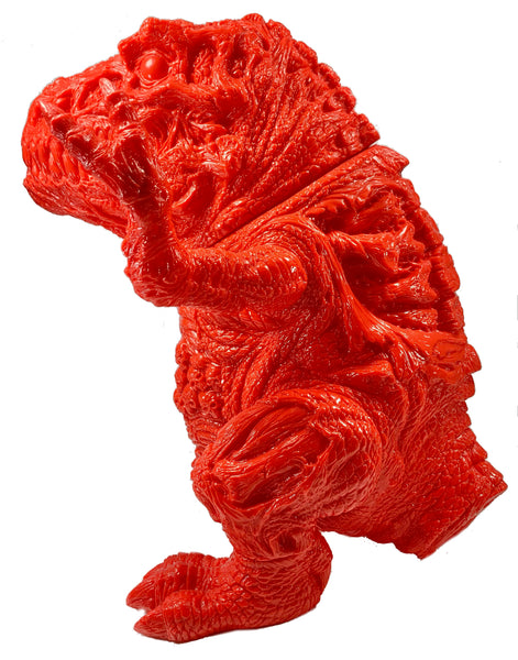 ROTTEN REX by James Groman, Signed in 2019, Unpainted, Red Vinyl, 12+" Tall - Out of Production.